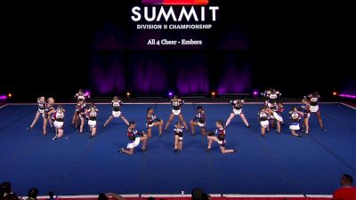 All 4 Cheer - Embers [2022 L1 Junior - Medium Semis] 2022 The D2 Summit