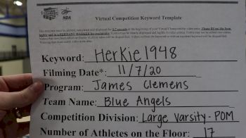 James Clemens High School [Varsity - Pom] 2020 NDA November Virtual Championship