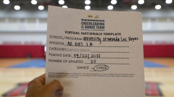 University of Nevada- Las Vegas [Virtual All-Girl Division IA Finals] 2021 UCA & UDA College Cheerleading & Dance Team National Championship