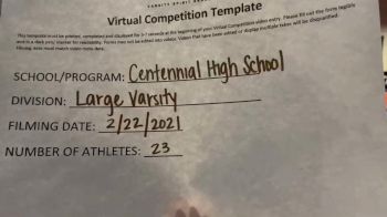 Centennial High School [Large VA] 2021 UCA February Virtual Challenge