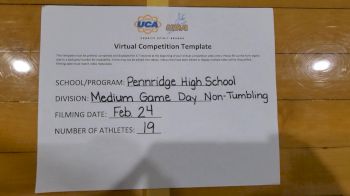 Pennridge High School [Game Day - Medium Non Tumbling] 2021 UCA February Virtual Challenge