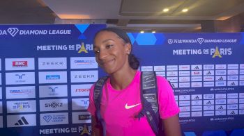 World Leader In The Heptathlon Nafi Thiam Worked Through The High Jump In Paris