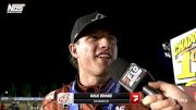 Kale Drake Reacts After USAC Midwest Midget Finale Win At Jefferson County