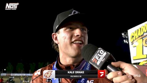 Kale Drake Reacts After USAC Midwest Midget Finale Win At Jefferson County