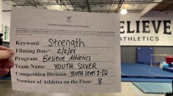 Believe Athletics - Youth Silver [L1 Youth - D2] 2021 Varsity All Star Winter Virtual Competition Series: Event II