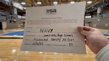 Desert Hills High School [Varsity Show Cheer Advanced] 2022 USA Virtual Spirit Regional I