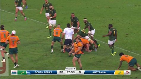 Australia Rugby Is On the Board As Dylan Pietsch Scores A Try vs Springboks