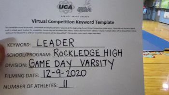 Rockledge High School [Game Day Varsity] 2020 UCA North Florida Virtual Regional