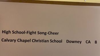 Calvary Chapel Christian School [High School &ndash; Fight Song &ndash; Cheer] 2020 USA Virtual Regional