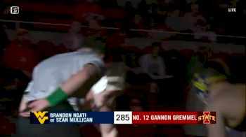 285 lbs Gannon Gremmel (Iowa State) vs Brandon Ngati (West Virginia)