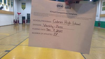 Cabrini High School [Varsity - Jazz] 2021 UCA December Virtual Regional