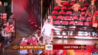 165 lbs Travis Wittlake, Oklahoma State vs Chase Straw, Iowa State