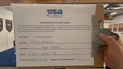 Impact Cheer & Tumbling - HIGH ROLLERS [L1 Junior - D2] 2021 USA All Star Virtual Championships