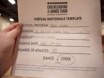 University of MassachusettsAmherst [Virtual All Girl Division IA Game Day - Cheer Semi Finals] 2021 UCA & UDA College Cheerleading & Dance Team National Championship