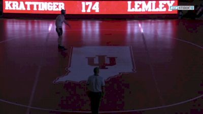 174 lbs: Jared Krattiger, Wisconsin vs Diego Lemley, Indiana