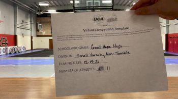 Good Hope High School [Small Varsity Non Tumble] 2021 UCA December Virtual Regional