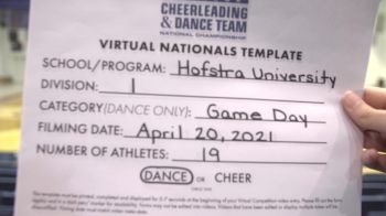Hofstra University [Division I Dance Game Day Virtual Finals] 2021 UCA & UDA College Cheerleading & Dance Team National Championship