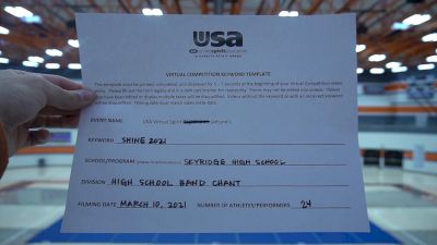 Skyridge High School [High School - Band Chant - Cheer] 2021 USA Spirit & Dance Virtual National Championships