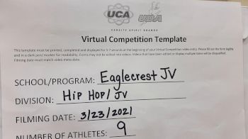 Eaglecrest High School [Junior Varsity - Hip Hop] 2021 UCA & UDA March Virtual Challenge