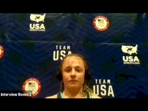 Macey Kilty (62 kg) after winning challenge tournament at 2021 Olympic Trials