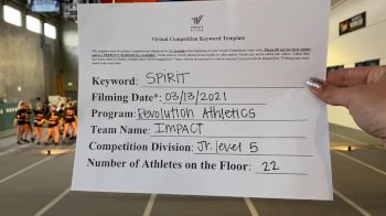 Revolution Athletics - IMPACT [L5 Junior - D2] 2021 PacWest Virtual Championship