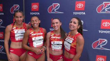 Spain Women Win Olympic Development 4x100m at Penn Relays