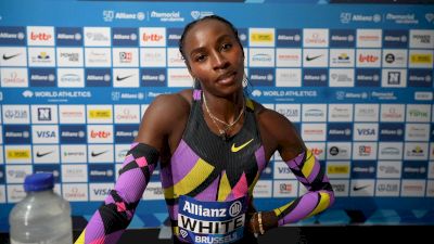 Kayla White Fights the Cold to Place 2nd with a 22-Flat in the Women's 200m Final | 2026 Brussels Diamond League Post-Race Interview
