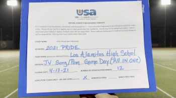 Los Alamitos High School [High School - Game Day - All in One Performance] 2021 USA Spirit & Dance Virtual National Championships