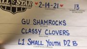 GU Shamrocks - Classy Clovers [L1 Youth - D2 - Small - B] 2021 NCA All-Star Virtual National Championship