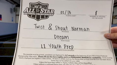 Twist & Shout - Norman - Prime Youth Dream [L1.1 Youth - PREP] 2021 NCA All-Star Virtual National Championship