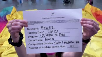Las Vegas All Stars - Blush [L1 Youth - Medium] Varsity All Star Virtual Competition Series: Event V