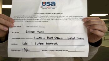Lincoln High School [Open - Solo Prelims] USA Spirit & Dance Virtual National Championships