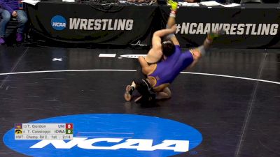 285 lb R16, Tony Cassioppi, Iowa vs Tyrell Gordon, Northern Iowa