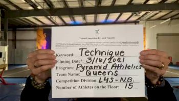 Pyramid Athletics - Queens [L4 Senior - Non-Building] 2021 Varsity All Star Winter Virtual Competition Series: Event IV