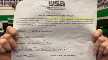 CheerForce Arizona - Omega [L6 Senior Open Large Coed] 2021 USA All Star Virtual Championships