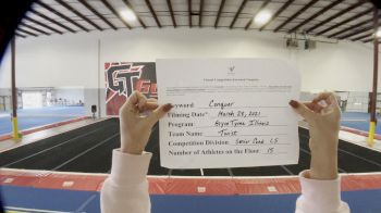 Gymtyme Illinois - Twist [L5 Senior Coed - Small] 2021 Varsity All Star Winter Virtual Competition Series: Event V
