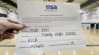 Poway High School [Kick Varsity Finals] 2021 USA Spirit & Dance Virtual National Championships