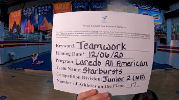 Laredo All American - Starbursts [Level 2 L2 Junior - Non-Building] Varsity All Star Virtual Competition Series: Event VII