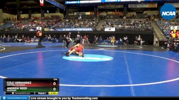 174 lbs Prelim Round 1 - Cole Hernandez, Western Colorado vs Andrew Reed, Newberry