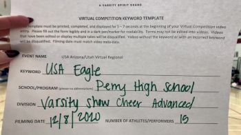 Perry High School [Varsity Show Cheer Advanced] 2020 USA Arizona & Utah Virtual Regional