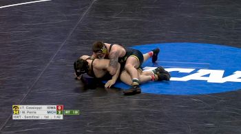 285 lb Semifinal, Mason Parris, Michigan vs Anthony Cassioppi, Iowa